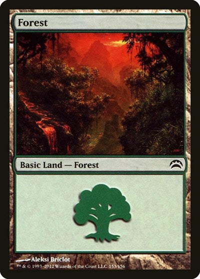 Forest (153) (Planechase 2012) Near Mint