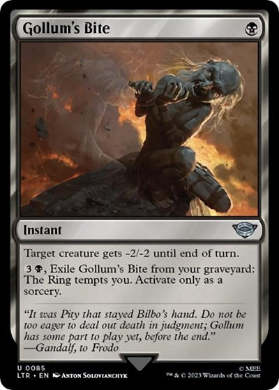 Gollum's Bite (Universes Beyond: The Lord of the Rings: Tales of Middle-earth) Light Play Foil