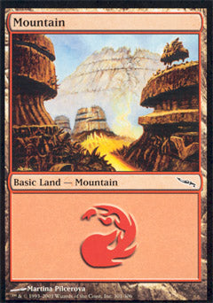 Mountain (301) (Mirrodin) Near Mint