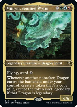 Miirym, Sentinel Wyrm (Etched Foil) (Commander Legends: Battle for Baldur's Gate) Light Play Foil