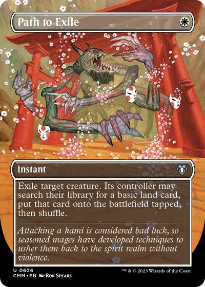 Path to Exile (Borderless) (Commander Masters) Light Play Foil