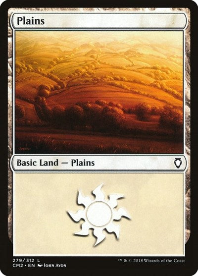 Plains (279) (Commander Anthology Volume II) Light Play