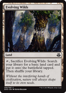 Evolving Wilds (Duel Decks: Kiora vs Elspeth) Medium Play