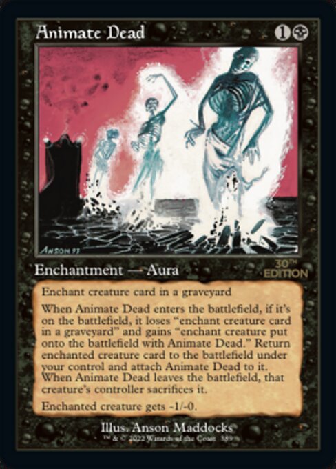 Animate Dead (Retro Frame) (30th Anniversary Edition) Near Mint