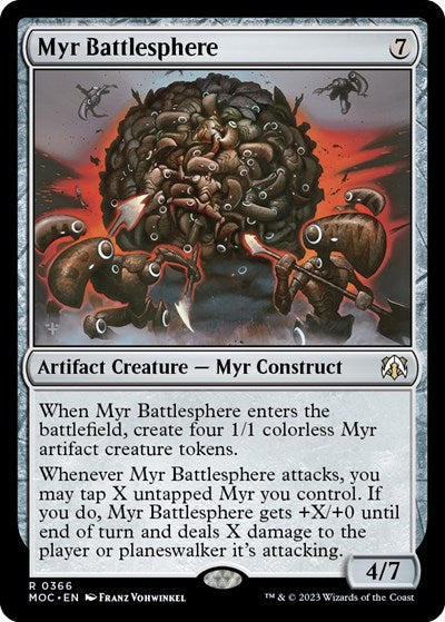 Myr Battlesphere (Commander: March of the Machine) Near Mint