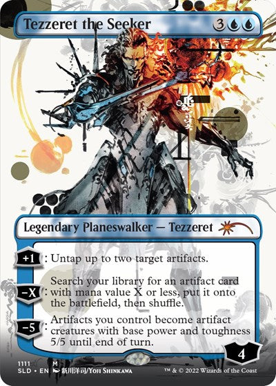 Tezzeret the Seeker (Borderless) (Secret Lair) Light Play Foil