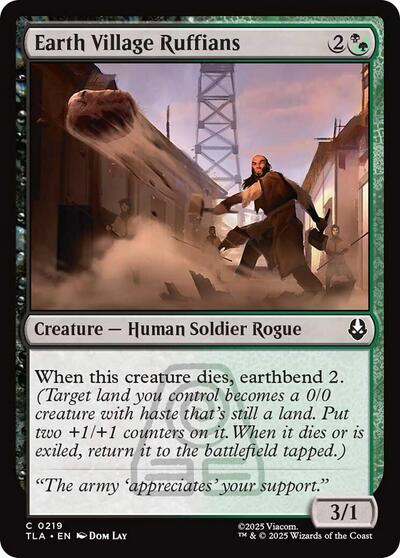 Earth Village Ruffians (Avatar: The Last Airbender) Near Mint Foil