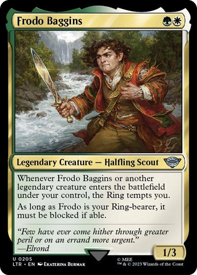 Frodo Baggins (Universes Beyond: The Lord of the Rings: Tales of Middle-earth) Medium Play Foil