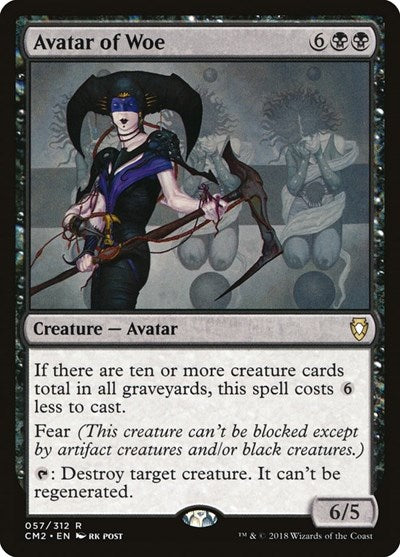 Avatar of Woe (Commander Anthology Volume II) Medium Play