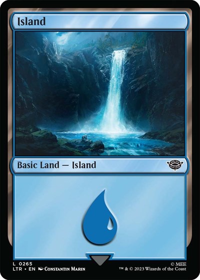 Island (0265) (Universes Beyond: The Lord of the Rings: Tales of Middle-earth) Light Play Foil
