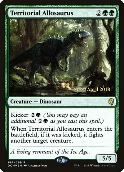 Territorial Allosaurus (Promos: Prerelease Cards) Medium Play Foil