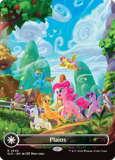 Plains (2540) (Secret Lair) Near Mint Foil
