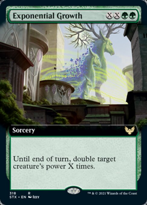 Exponential Growth (Extended Art) (Strixhaven) Near Mint Foil