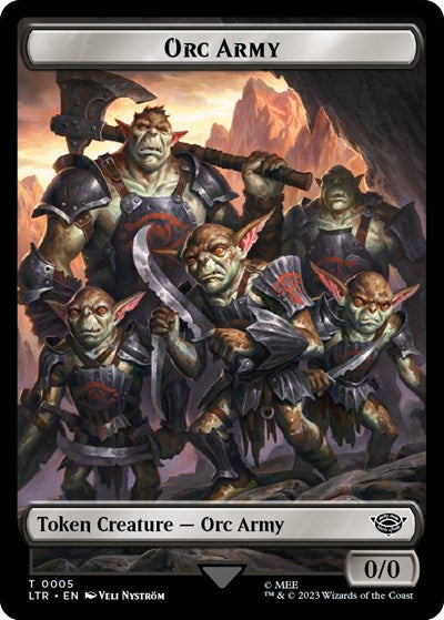Orc Army Token (0005) (Universes Beyond: The Lord of the Rings: Tales of Middle-earth) Near Mint