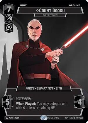 Count Dooku Darth Tyranus (2024 Convention Exclusive) Near Mint Foil