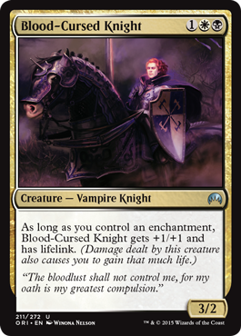 Blood-Cursed Knight (Magic Origins) Light Play Foil