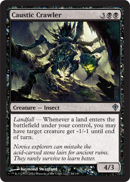 Caustic Crawler (Worldwake) Light Play Foil