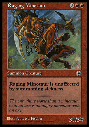 Raging Minotaur (Portal) Near Mint