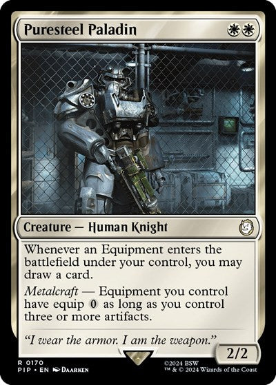 Puresteel Paladin (Universes Beyond: Fallout) Light Play Foil