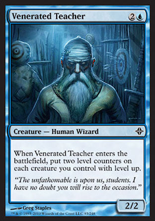 Venerated Teacher (Rise of the Eldrazi) Medium Play Foil