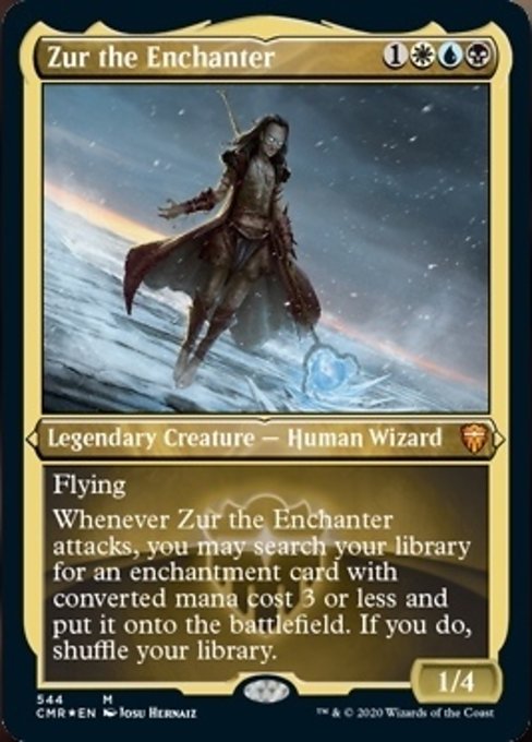 Zur the Enchanter (Foil Etched) (Commander Legends) Medium Play Foil