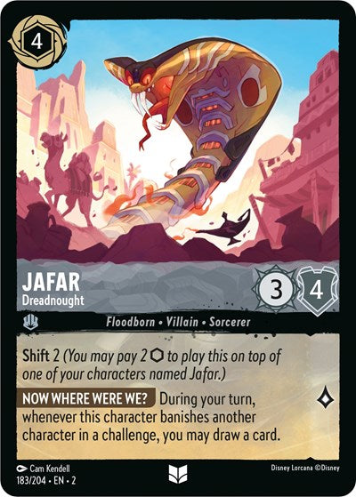 Jafar - Dreadnought (Rise of the Floodborn) Near Mint Cold Foil