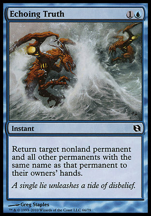 Echoing Truth (Duel Decks: Elspeth vs Tezzeret) Light Play