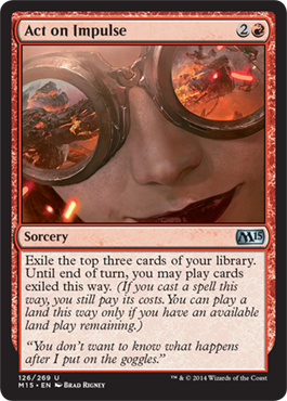 Act on Impulse (Magic 2015 Core Set) Medium Play