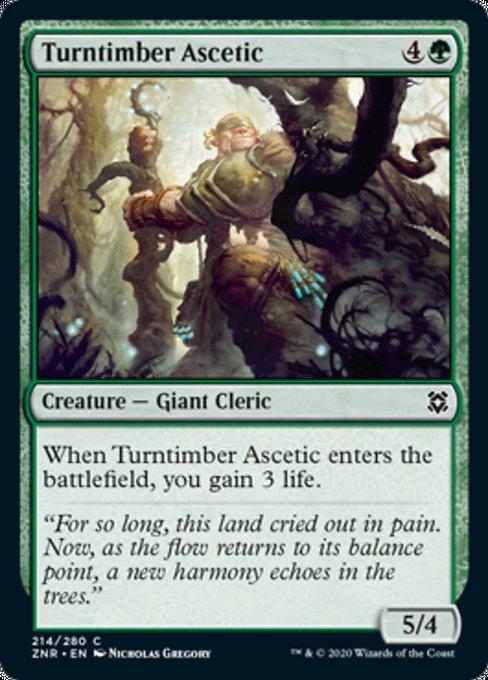 Turntimber Ascetic (Zendikar Rising) Light Play