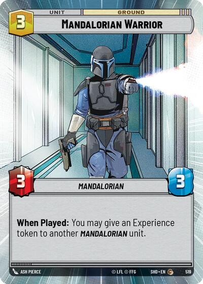 Mandalorian Warrior (Hyperspace) (Shadows of the Galaxy) Near Mint Foil