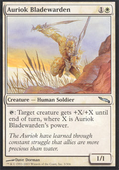 Auriok Bladewarden (Mirrodin) Light Play Foil