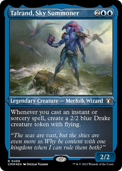 Talrand, Sky Summoner (Foil Etched) (Commander Masters) Light Play Foil