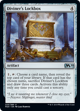 Diviner's Lockbox (Magic 2020 Core Set) Light Play