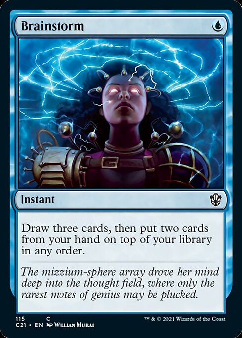 Brainstorm (Commander 2021 Strixhaven) Medium Play