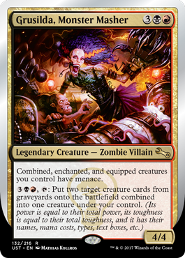 Grusilda, Monster Masher (Unstable) Near Mint Foil
