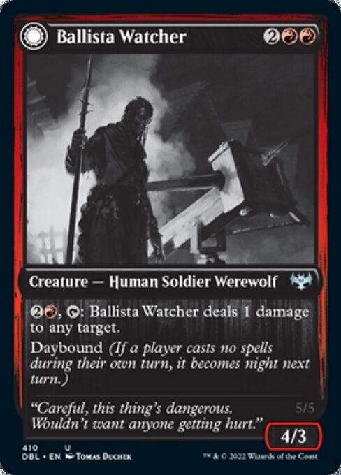 Ballista Watcher / Ballista Wielder (Innistrad: Double Feature) Light Play