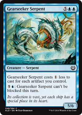 Gearseeker Serpent (Kaladesh) Light Play Foil