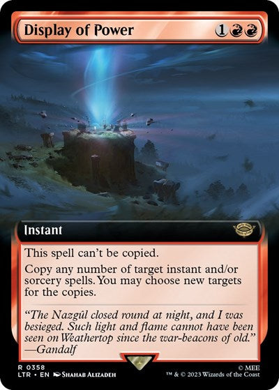 Display of Power (Extended Art) (Universes Beyond: The Lord of the Rings: Tales of Middle-earth) Medium Play Foil