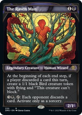 The Raven Man (Textured Foil) (Dominaria United) Light Play Foil