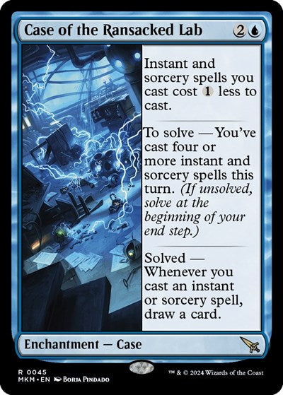 Case of the Ransacked Lab (Murders at Karlov Manor) Near Mint Foil