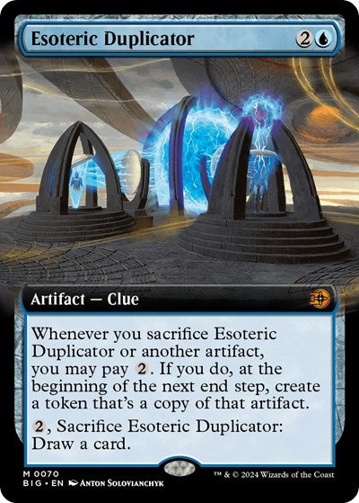 Esoteric Duplicator (Extended Art) (Outlaws of Thunder Junction: The Big Score) Near Mint Foil