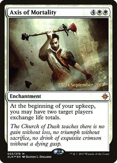 Axis of Mortality (Promos: Prerelease Cards) Heavy Play Foil