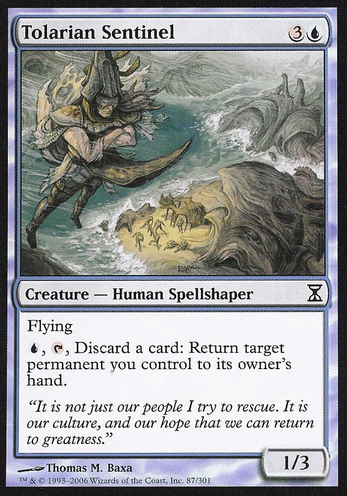 Tolarian Sentinel (Time Spiral) Damaged / Poor