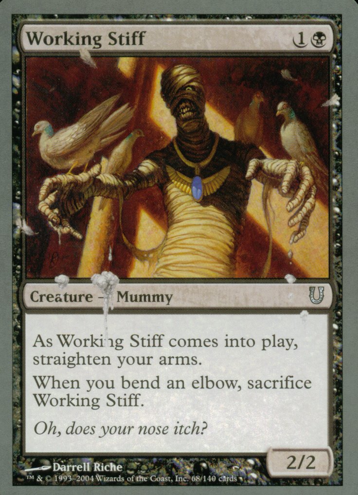 Working Stiff (Unhinged) Near Mint Foil