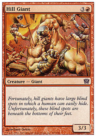 Hill Giant (9th Edition) Light Play