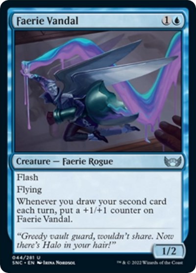 Faerie Vandal (Streets of New Capenna) Medium Play Foil