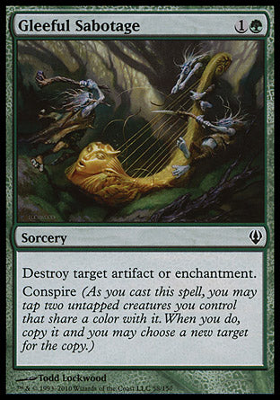 Gleeful Sabotage (Archenemy) Light Play