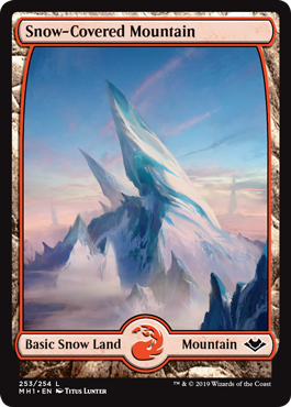 Snow-Covered Mountain (Modern Horizons) Medium Play Foil