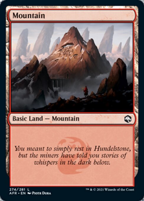 Mountain (274) (Adventures in the Forgotten Realms) Light Play