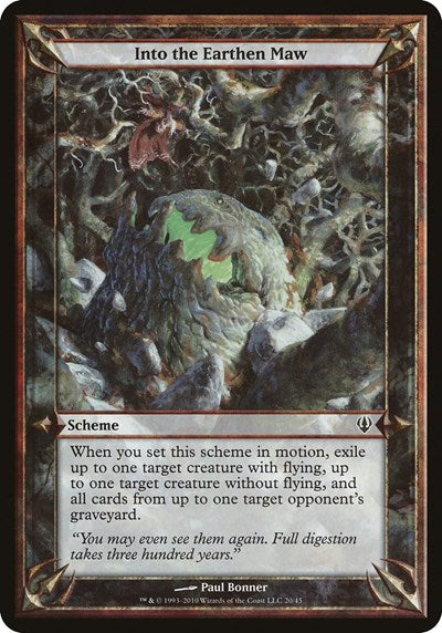Into the Earthen Maw (Archenemy) (Oversize Cards) Near Mint